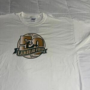 Vintage NFL Lambeau Field Miller Lite Men’s XL 50 Years 1957-2007 Packers Tshirt